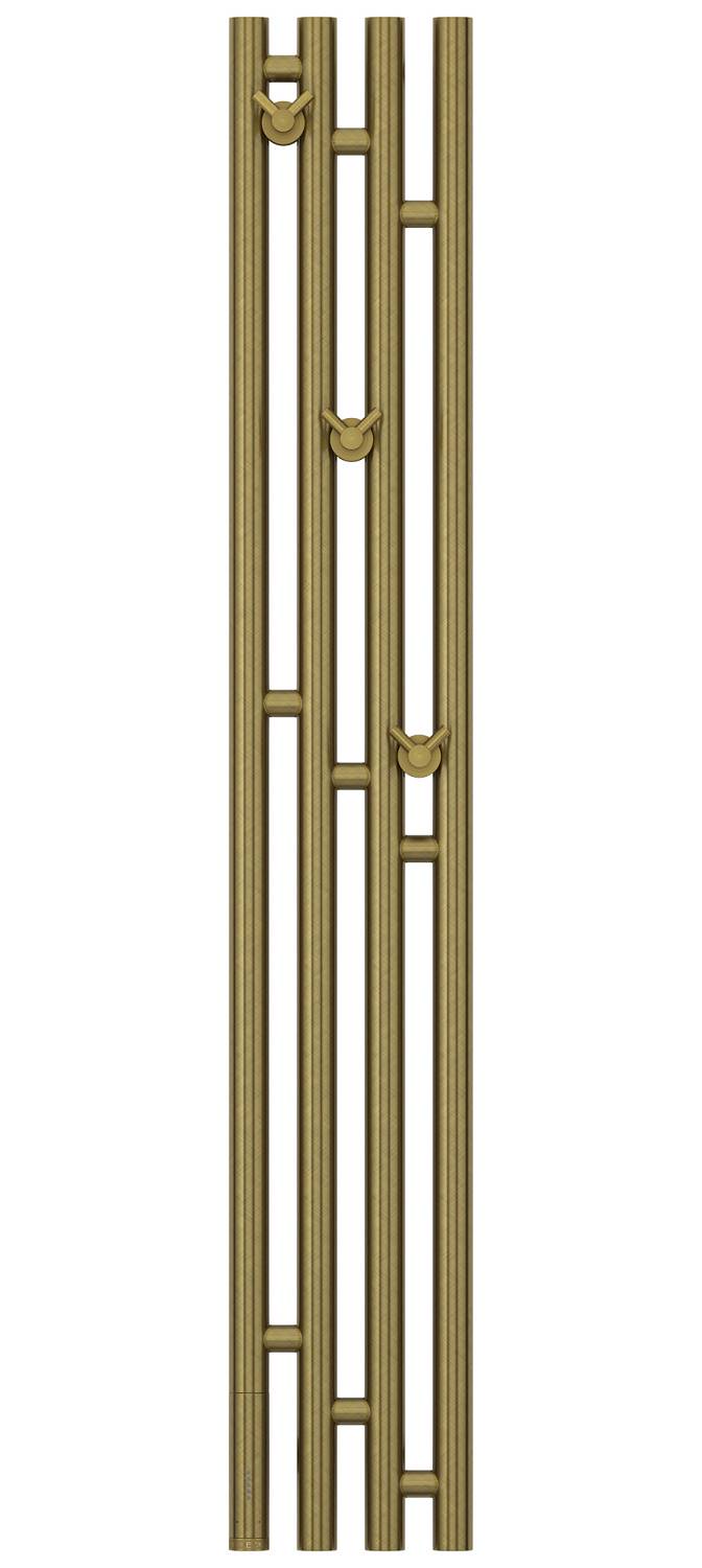 Полотенцесушитель электрический Сунержа Кантата 3.0 191x1200 мм левый состаренная бронза 05-5846-1216
