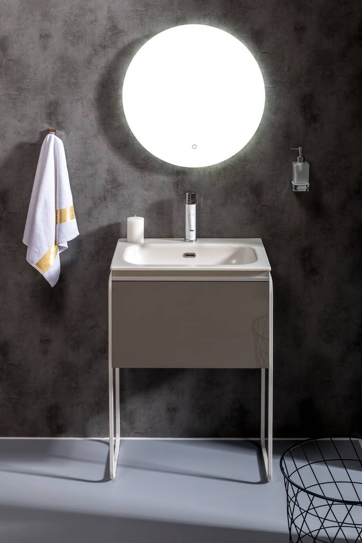 Тумба подвесная Armadi Art Vallessi 60х46х53 см антрацит глянец 837-060-A glossy