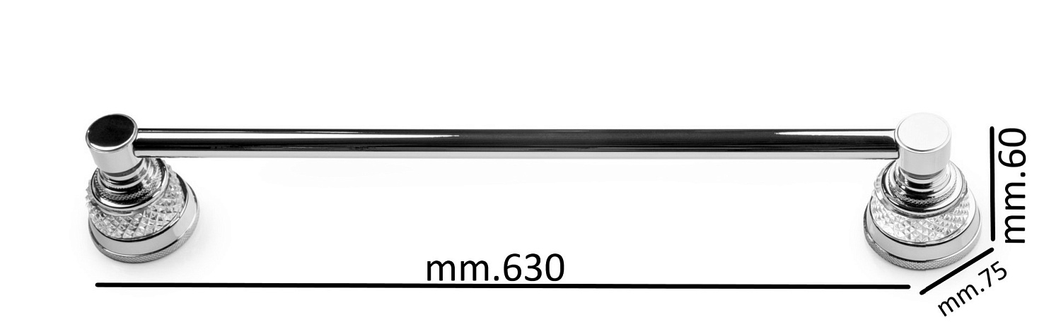 Полотенцедержатель Boheme Aura хром 10242-CR