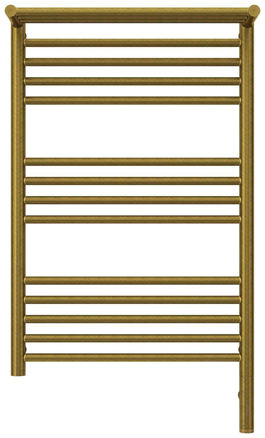Полотенцесушитель электрический Сунержа Богема 3.0 с 1 полкой 532x924 мм правый состаренная бронза 05-5807-8050