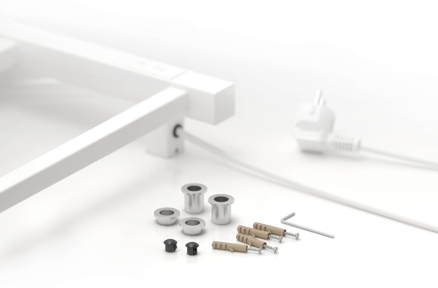 Полотенцесушитель электрический Стилье Формат 26 43x80 см белый 30527-8040