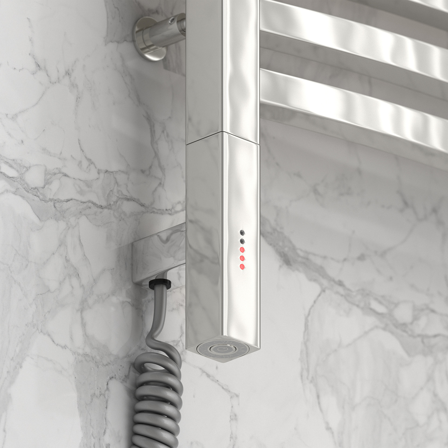 Полотенцесушитель электрический Сунержа Аркус 3.0 500x800 мм левый без покрытия 00-5704-8050