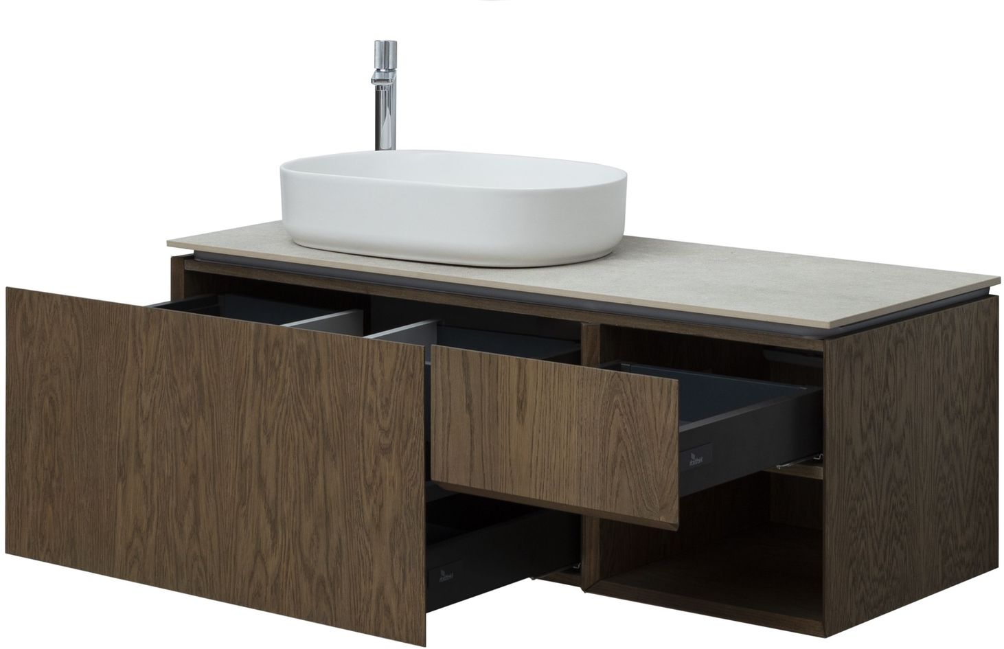 Тумба под раковину Allen Brau Infinity 119,2x45,6x40,8 см дуб 1.21006.NO