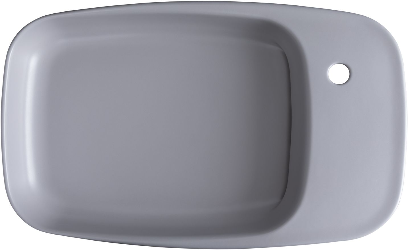 Раковина-чаша Allen Brau Liberty 70x42.6x13.5 см с 1 отверстием антрацит 4.32012.AN