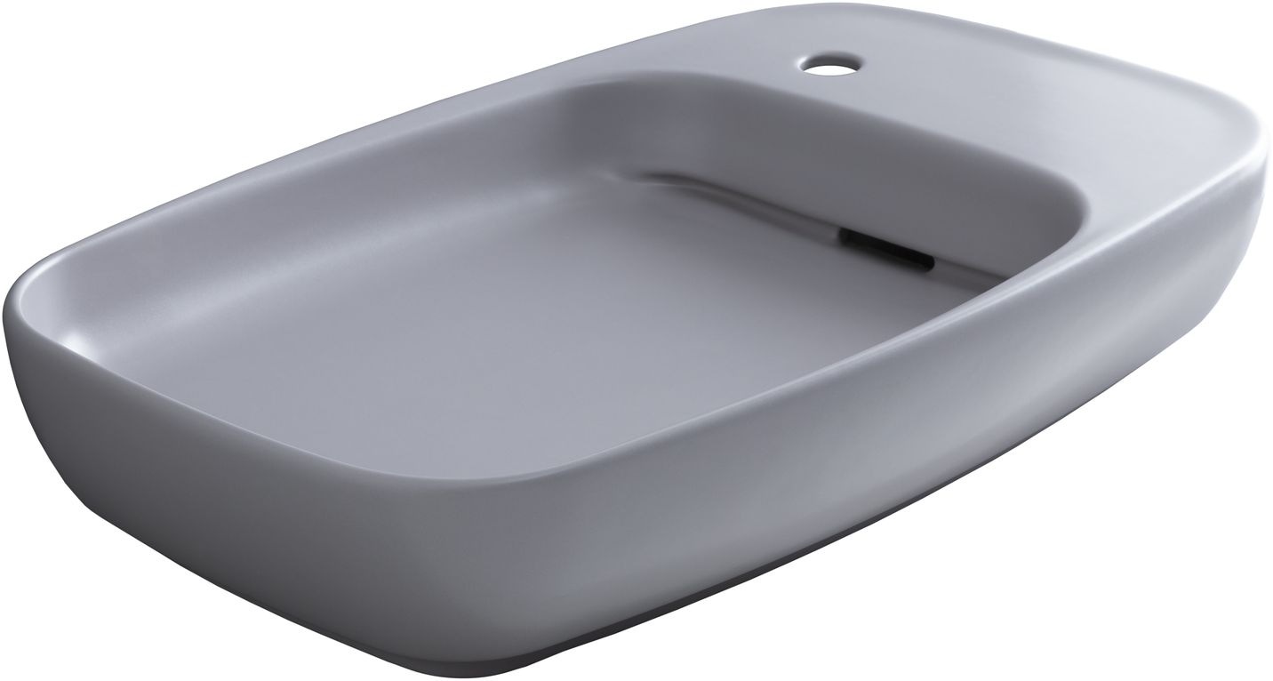 Раковина-чаша Allen Brau Liberty 70x42.6x13.5 см с 1 отверстием антрацит 4.32012.AN