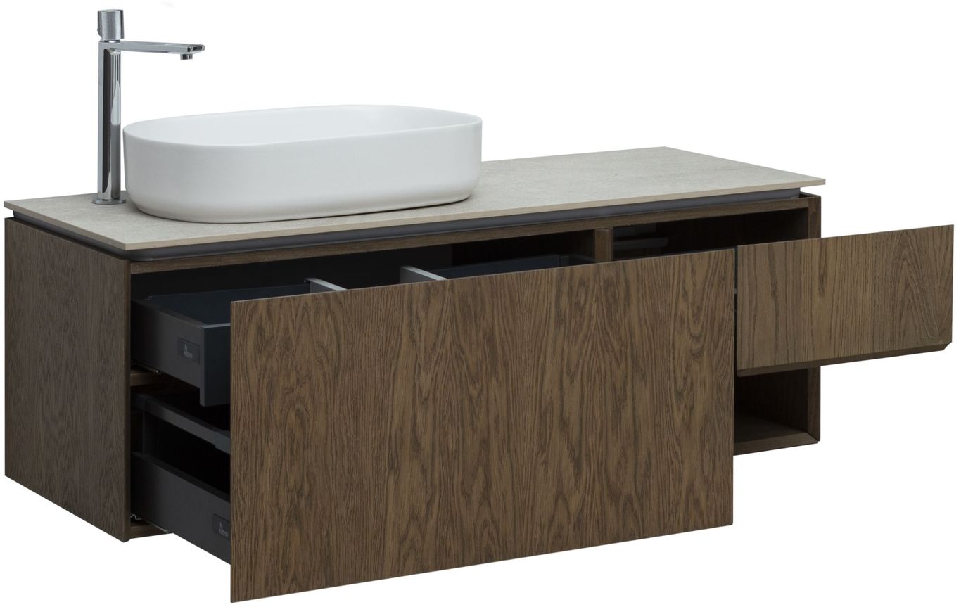 Тумба под раковину Allen Brau Infinity 119,2x45,6x40,8 см дуб 1.21006.NO