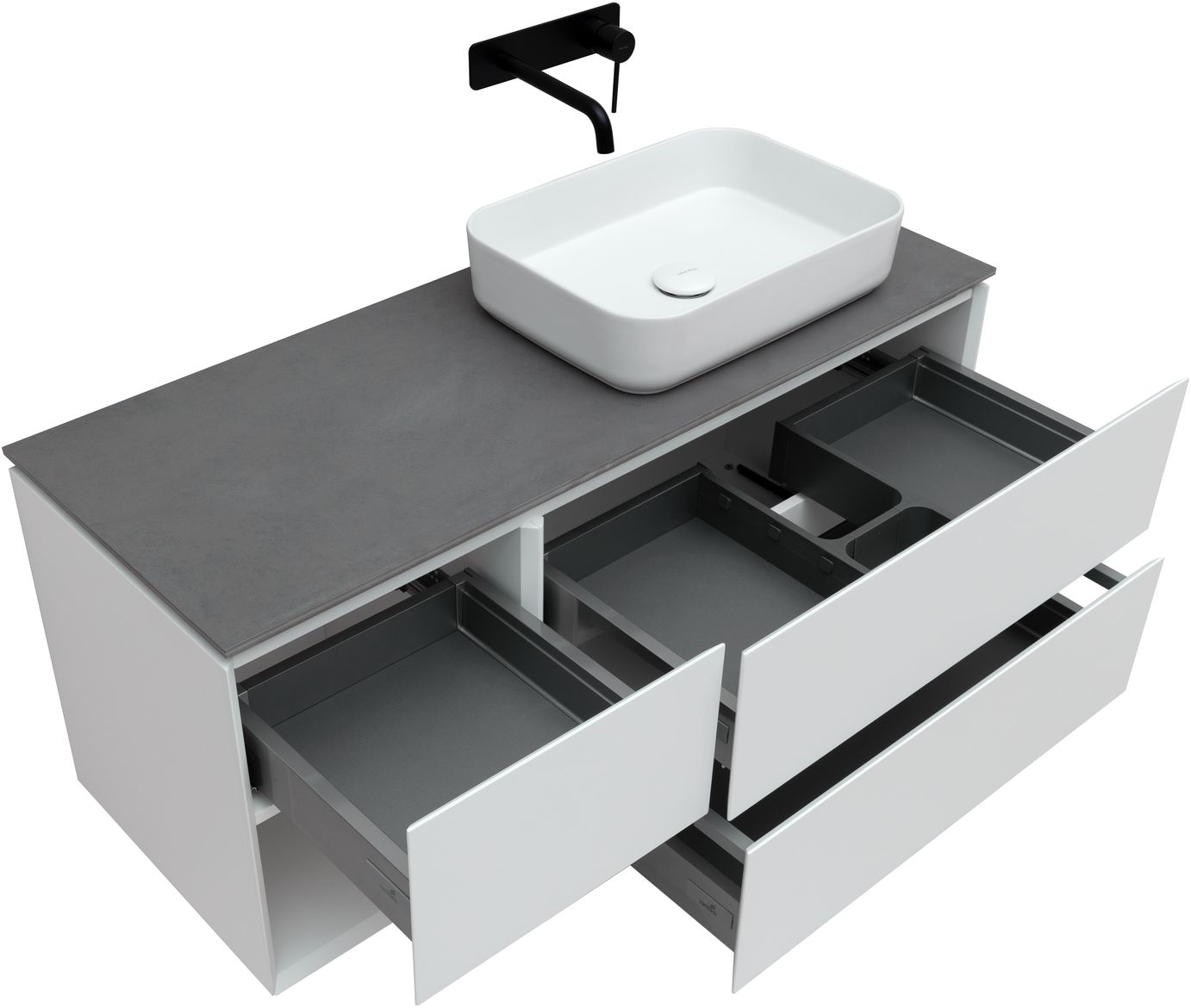 Тумба под раковину Allen Brau Infinity 119.2x45.6x51 см белый 1.21007.WM