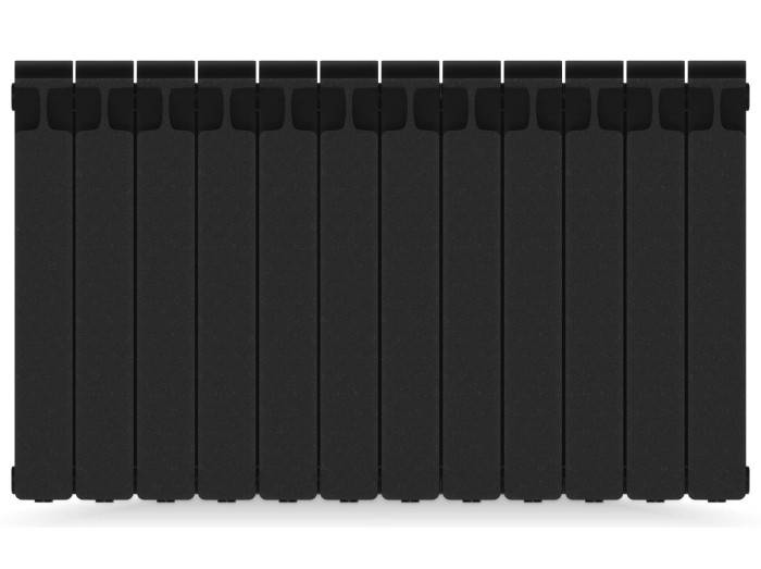 Радиатор биметаллический RIFAR Monolit 500 12 секций боковое подключение антрацит RAL 7016 Б010112/7016