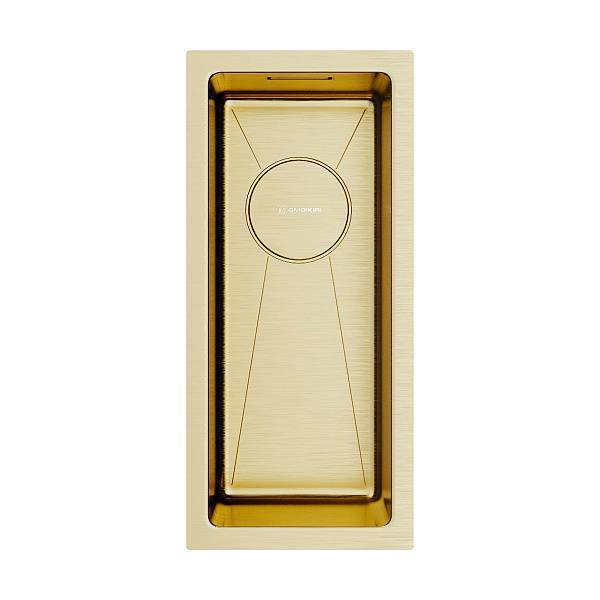 Кухонная мойка Omoikiri Taki 20-U/IF-LG 20x44 см светлое золото 4973091