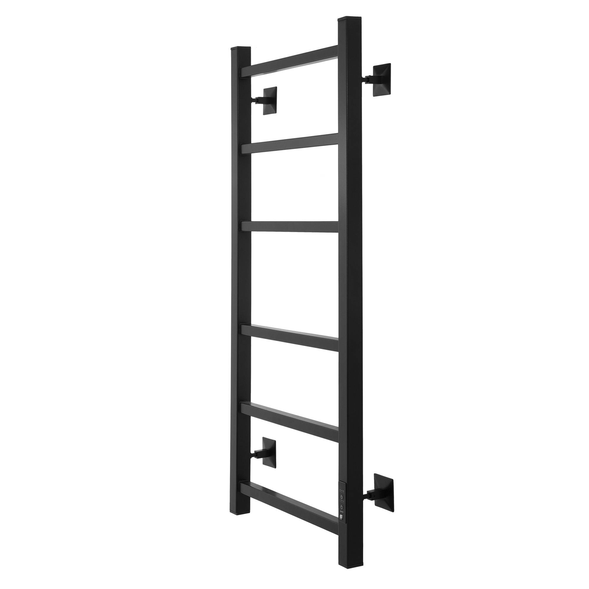 Полотенцесушитель электрический Energy Cube 900x400 мм с таймером черный матовый RAL 9005 EETR0CUBE09040R905M