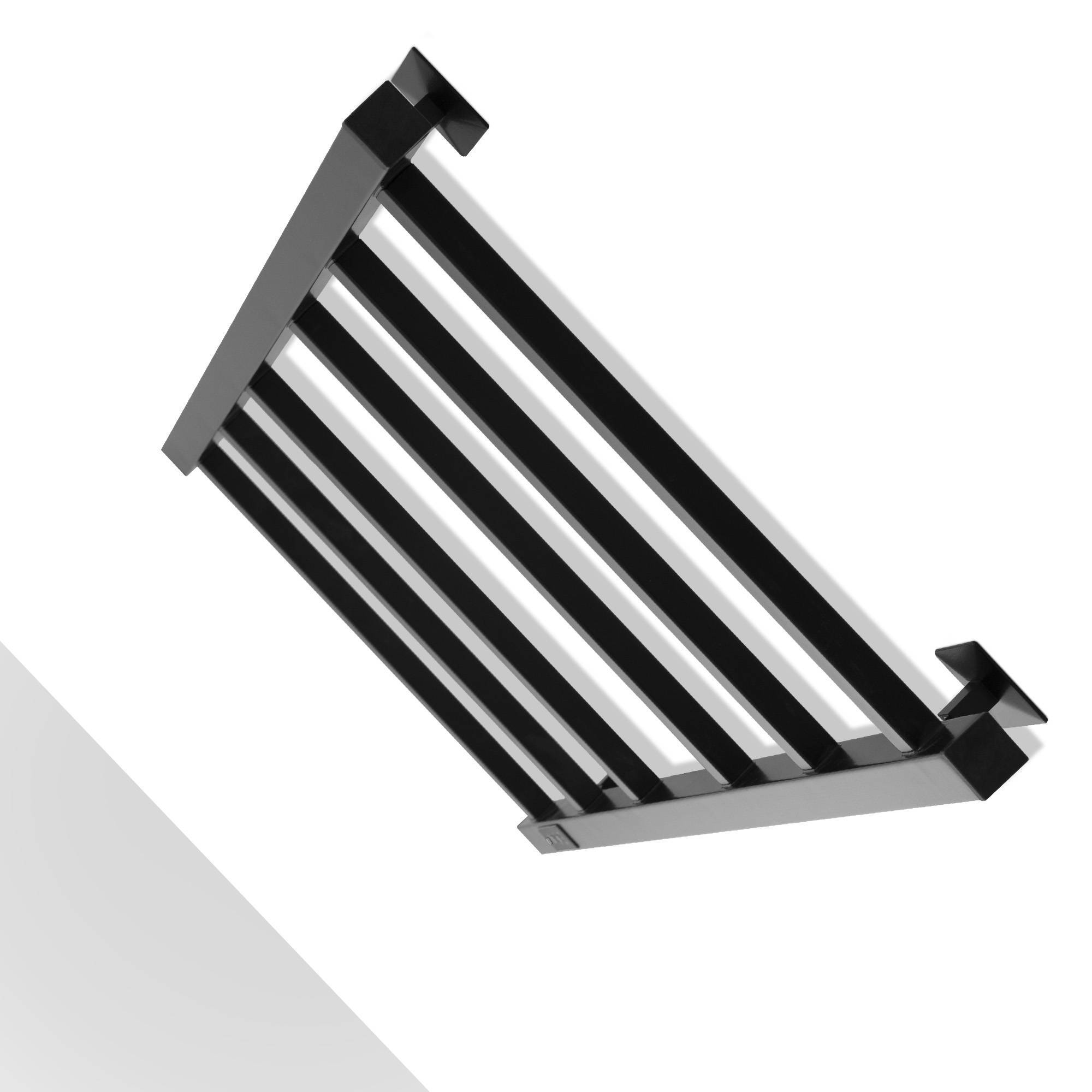 Полотенцесушитель электрический Energy Cube 900x400 мм с таймером черный матовый RAL 9005 EETR0CUBE09040R905M