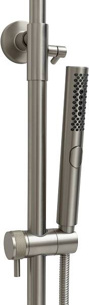 Душевая стойка Allen Brau Priority с изливом 27.7x50.9x123.2 см никель браш 5.31A10-BN