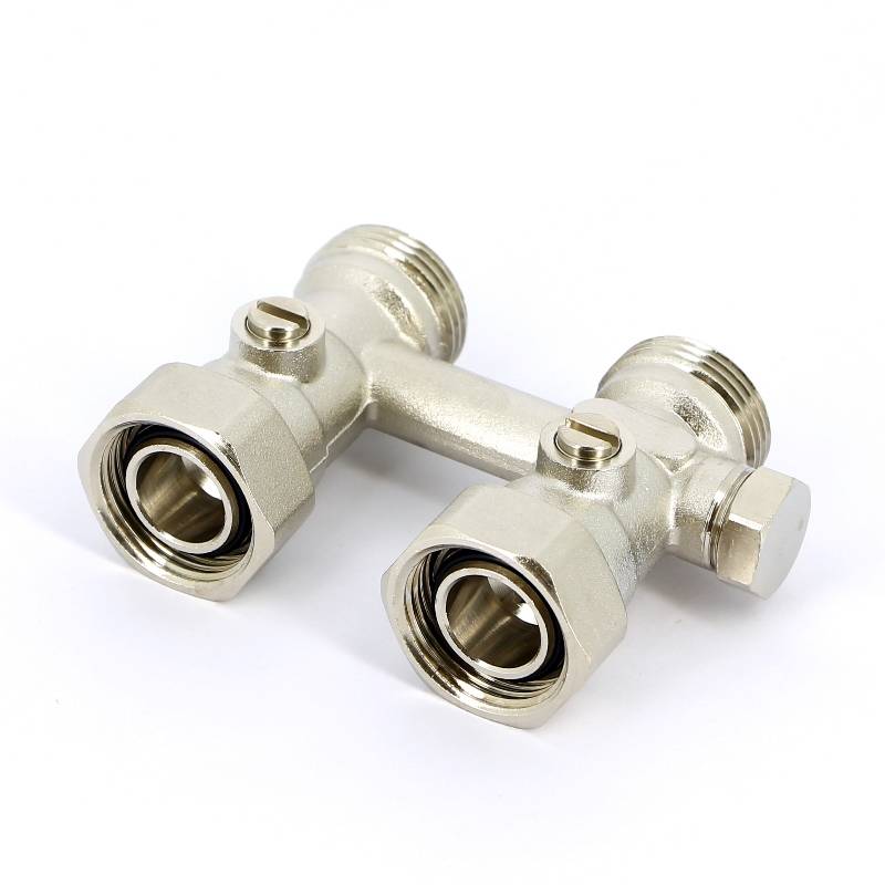 Узел радиаторный прямой Uni-Fitt с байпасом НВ 3/4 EK x 3/4 EK 190N3300