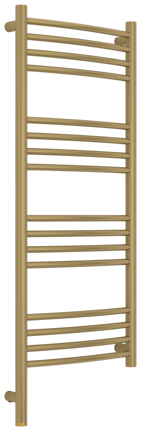 Полотенцесушитель электрический Сунержа Богема 3.1 выгнутая 400х1000 мм левый золотой шёлк матовый 32-6002-1040