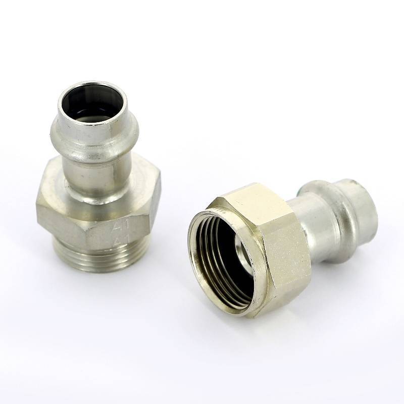 Муфта разъемная пресс-В Viega Sanpress Inox нержавеющая сталь 15x1/2 437381