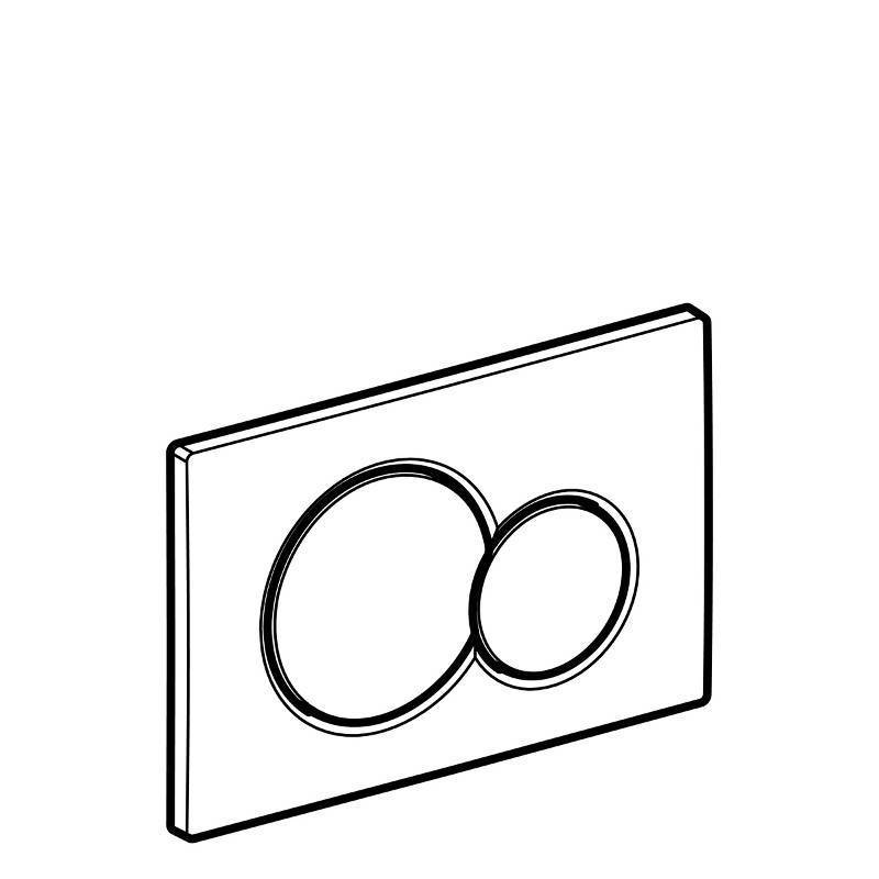 Клавиша смыва Geberit Sigma01 двойной смыв черный 115.770.DW.5 RAL 9005