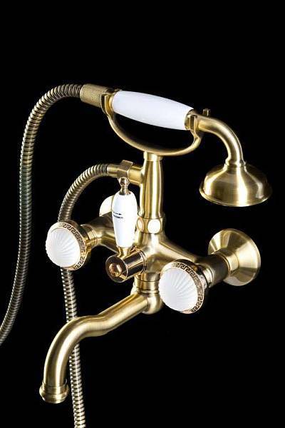 Смеситель для ванны с душем Boheme Satine бронза матовая 313-ST