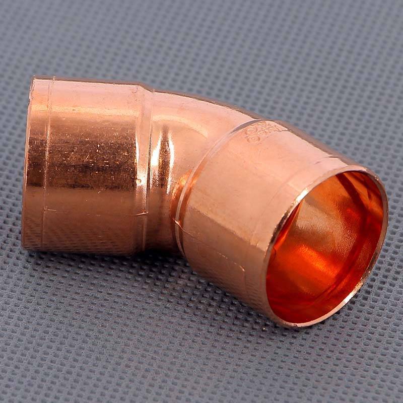 Угол двухраструбный 45 градусов пайка Viega 28 мм 101459