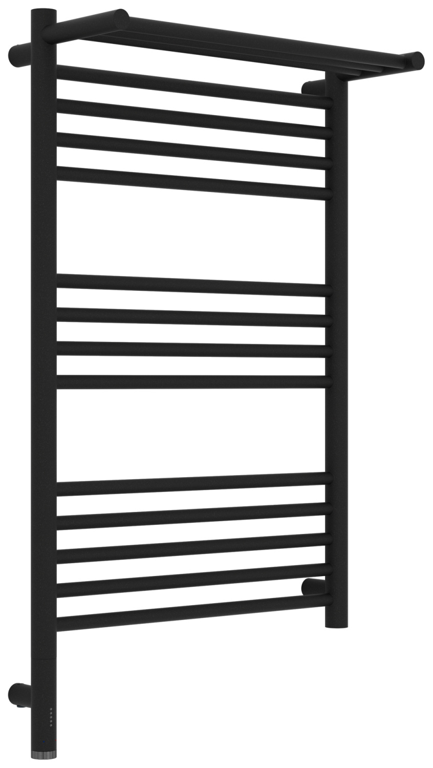 Полотенцесушитель электрический Сунержа Богема 3.1 с 1 полкой 500x800 мм левый титан муар матовый 15-6006-8050