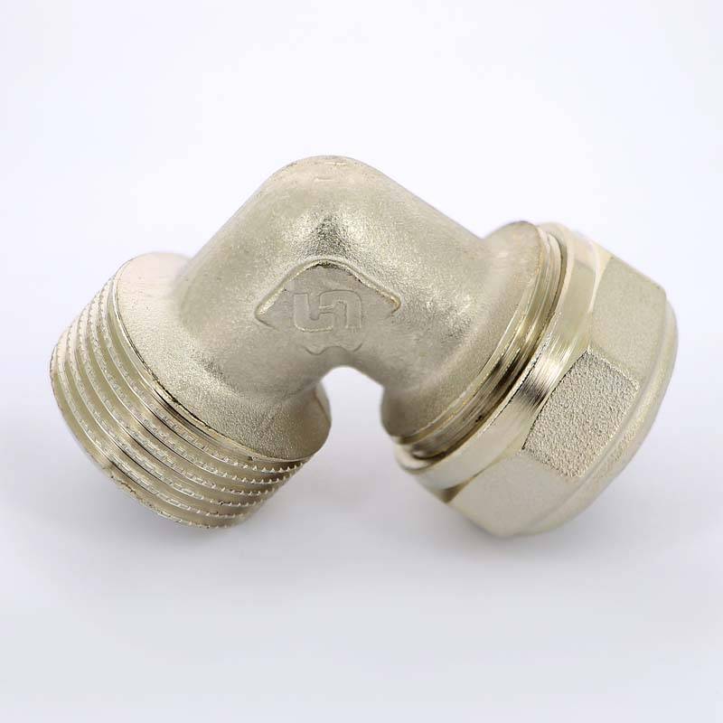 Угол обжимной никелированный Uni-Fitt 26х1 наружная резьба 665N8400