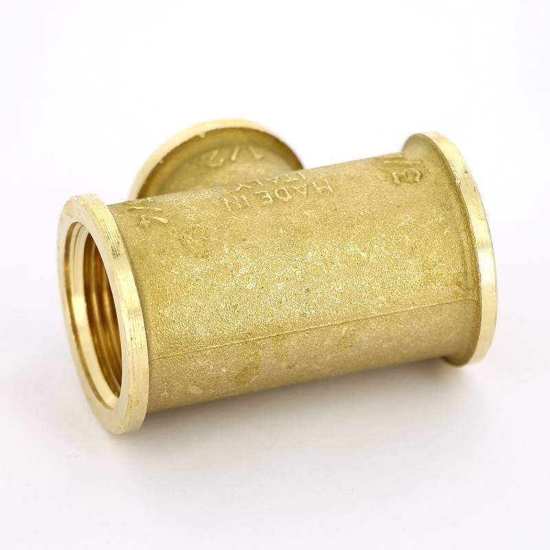Тройник латунный Tiemme 3/4x1/2x3/4 ВР 1500049