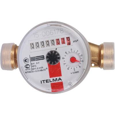 Счетчик горячей воды Итэлма Ду 20 130 мм 1 WFW20.E130