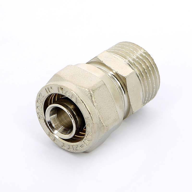 Муфта обжимная Uni-Fitt никелированная 16х1/2 НР 662N6200