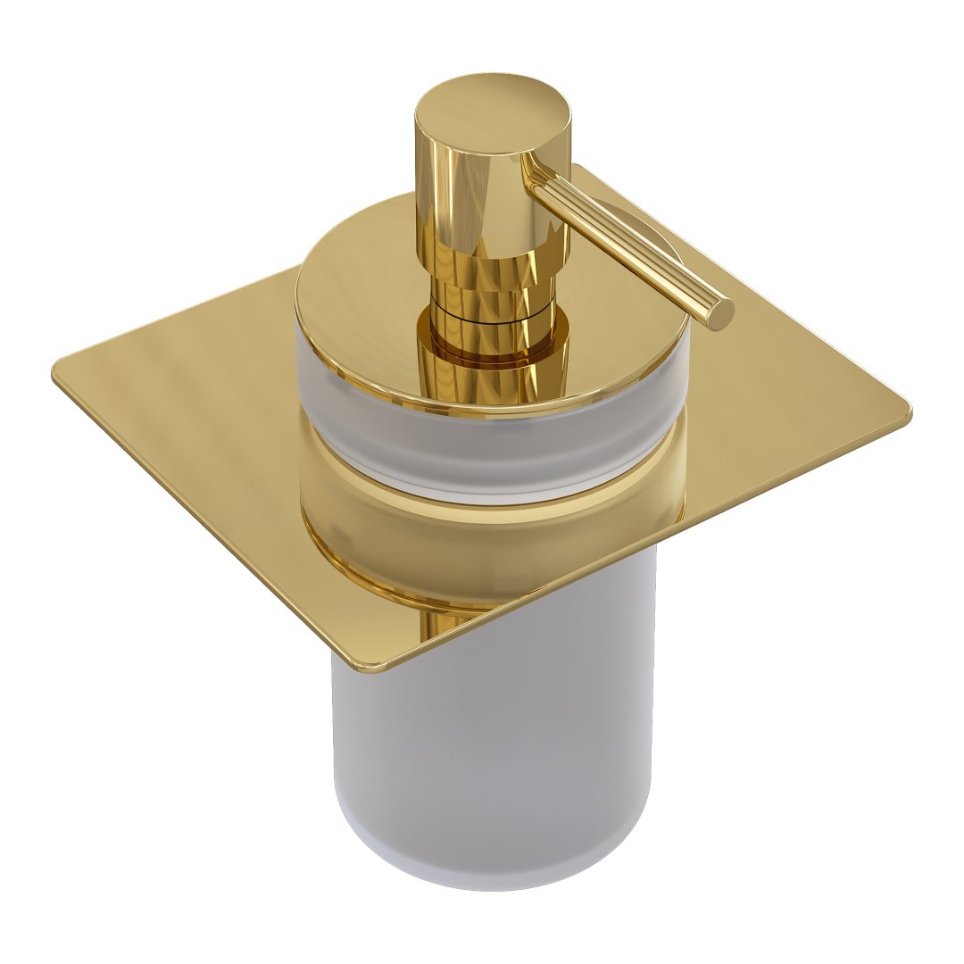 Дозатор для жидкого мыла встраиваемый Boheme Space золото 10966-G-DISP