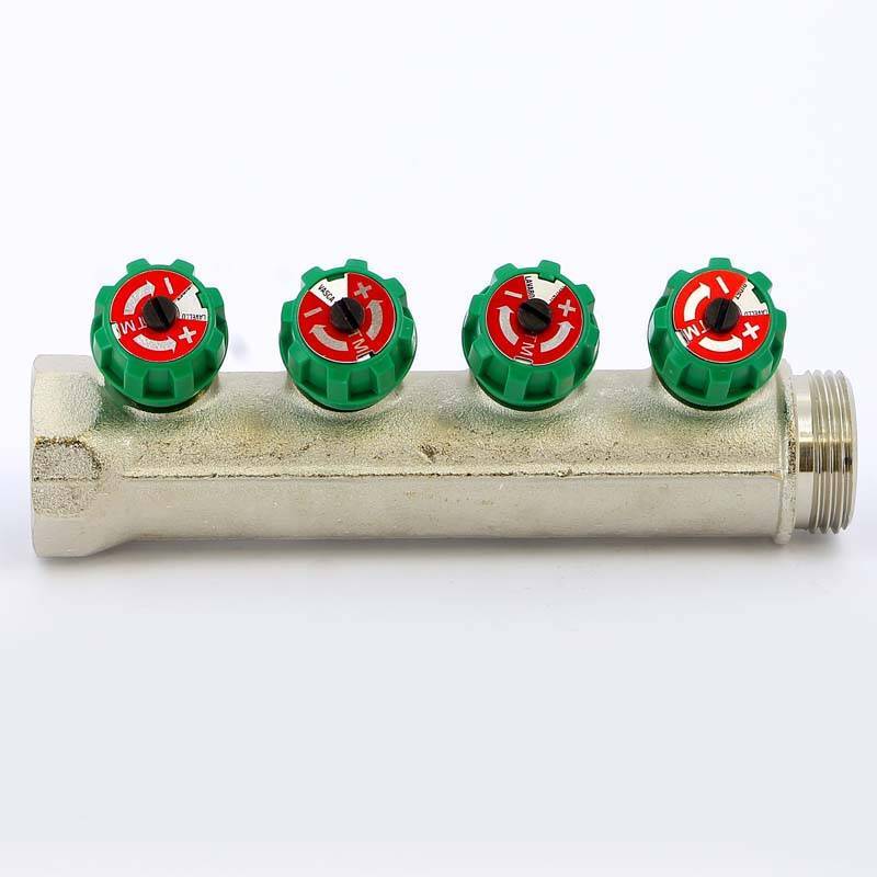 Коллектор никелированный Tiemme 1840 1 НВ 4 выхода 1/2 Н 36 мм 1840004