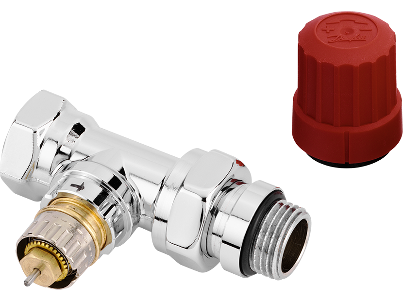 Клапан термостатический Danfoss RA-NCX DN 15 прямой хромированный 013G4238