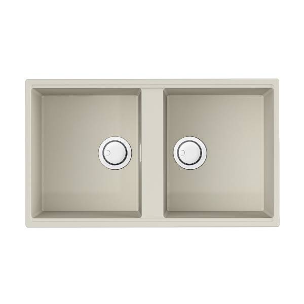 Кухонная мойка OMOIKIRI Kitagawa 83-2-U-WH Artceramic 83,6x48,8 см белый 4993809