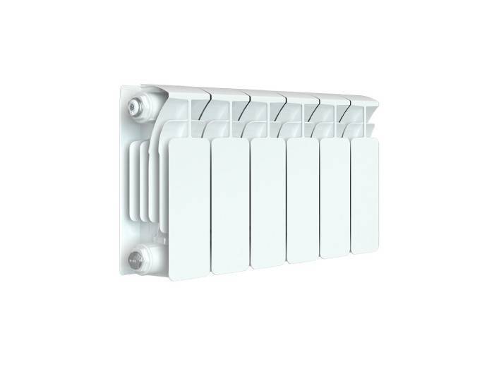 Радиатор биметаллический RIFAR Base 200 6 секций боковое подключение белый Base 200 6