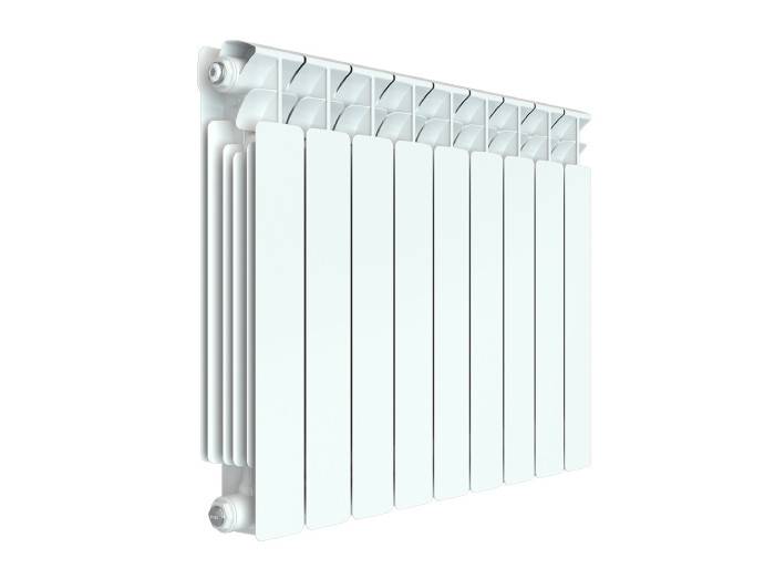 Радиатор биметаллический RIFAR Base 500 9 секций боковое подключение 11507