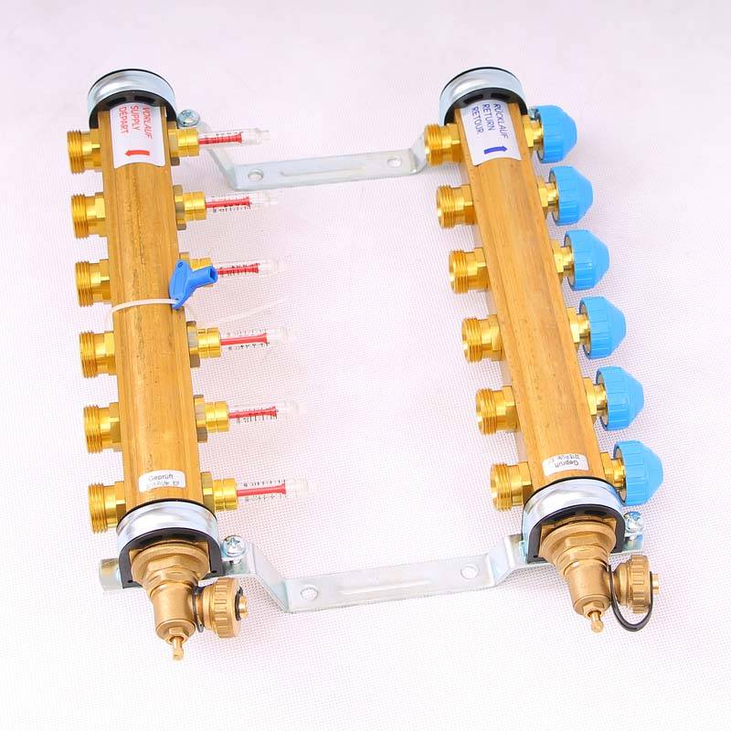 Коллекторная группа Watts HKV/T с расходомерами 1x3/4 EK 6 выходов 10004200