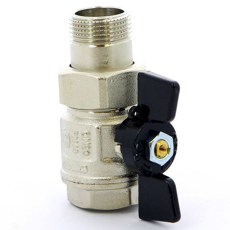 Кран шаровой Bugatti New Jersey 3/4 НВ с разъемным соединением бабочка 09220005