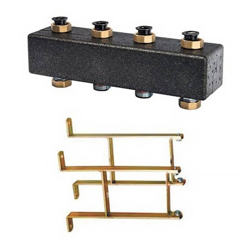 Коллектор настенный Meibes на 2-3 контура с кронштейнами M66301.21RU