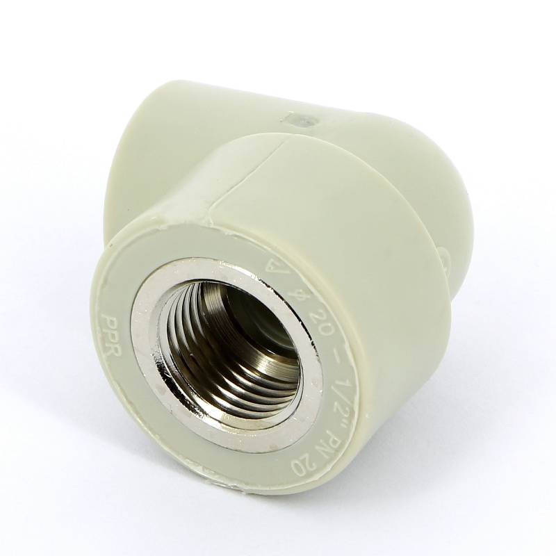 Угольник 90° полипропиленовый FV-Plast 20 мм x 1/2 ВР 218020