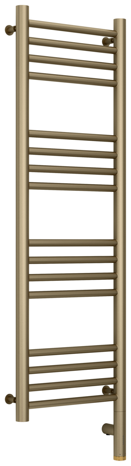 Полотенцесушитель электрический Сунержа Богема 3.0 прямая 332x1124 мм правый матовый золотой шелк 32-5805-1030