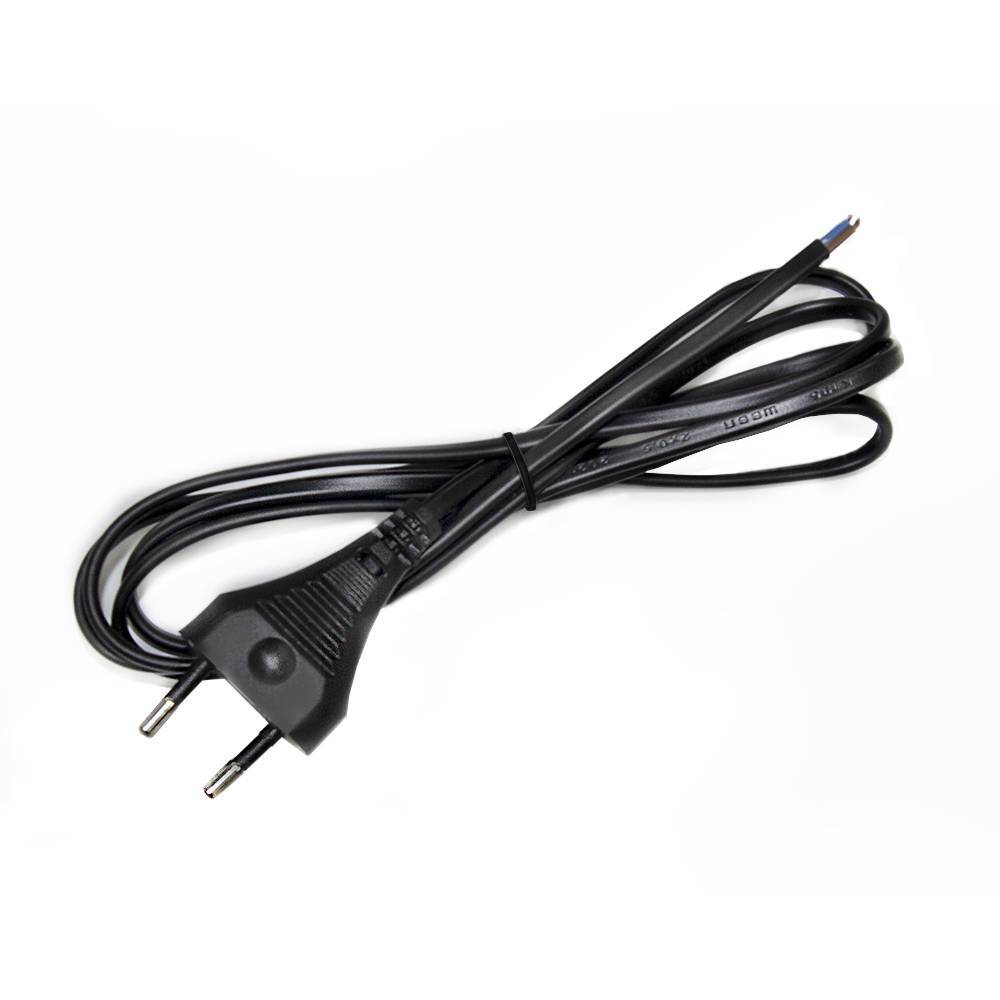 Шнур сетевой Energy ШВВП-ВП 2х0.5 мм² с вилкой 1.7 м черный ШВВП-ВП 2*0,5-1,7