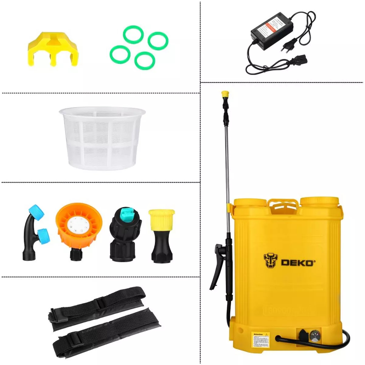 Опрыскиватель садовый аккумуляторный DEKO DKSP10 Li-ion 16 л 065-0932