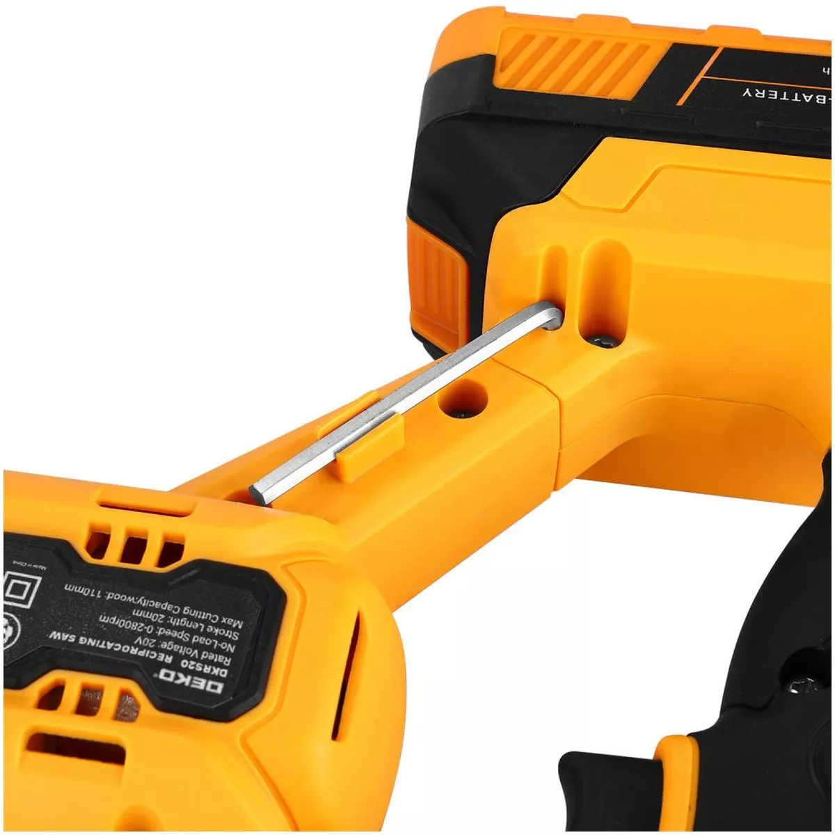 Пила сабельная аккумуляторная DEKO DKRS20 20 В 2x2.0 Ач 063-4201