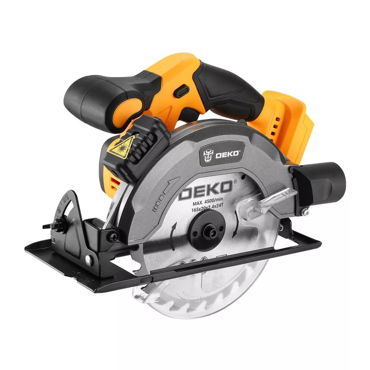 Пила дисковая аккумуляторная DEKO DKCS20 20 В 2x3.0 Ач 165 мм 063-4104