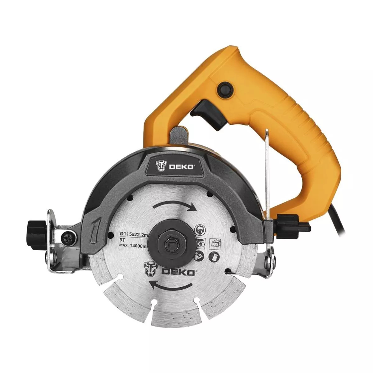 Пила алмазная DEKO DKCS1400 1400 Вт 115 мм с подачей воды 063-4105
