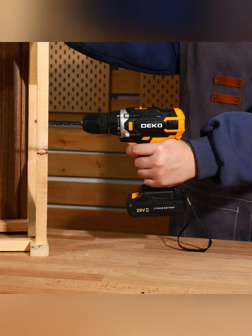 Дрель-шуруповерт аккумуляторная DEKO Banger 20V ONE+ 1x2.0 Ач 083-1116