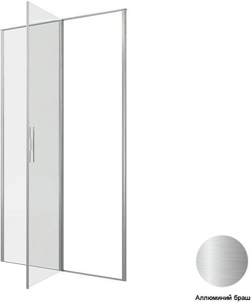 Душевая дверь Allen Brau Priority 120x200 см распашная серебро браш 3.31032.BA