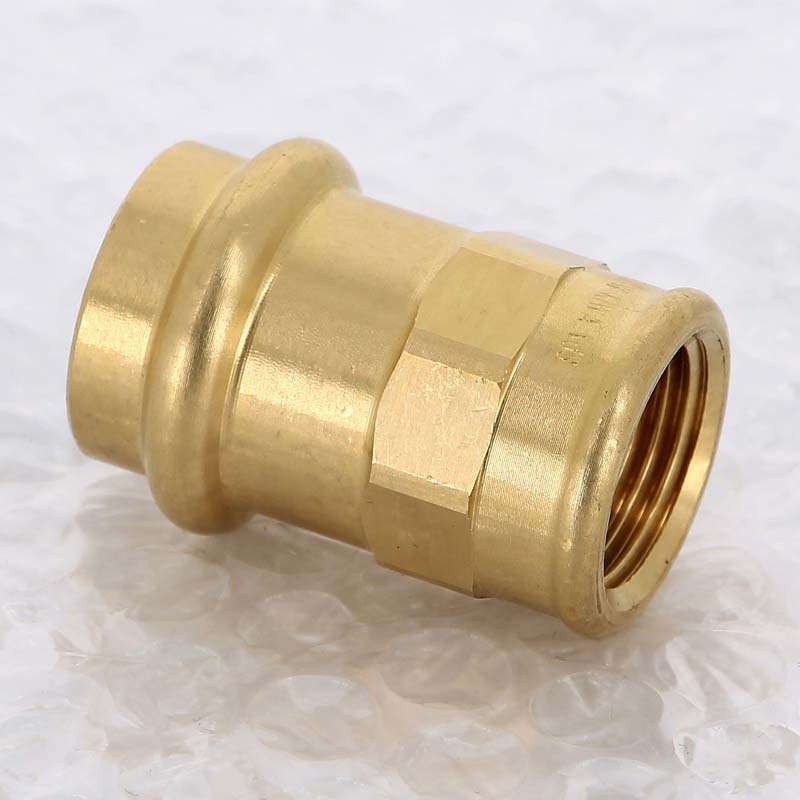 Муфта переходная пресс-В Viega Sanpress бронза 22х1/2 298067