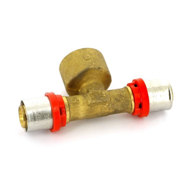 Тройник пресс Tiemme 20х3/4х20 1650079