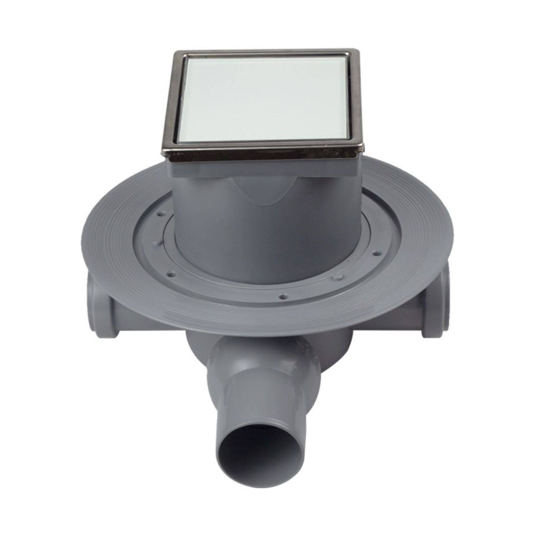 Трап точечный PESTAN Confluo Standard 10х10 Dry 3 White Glass 13000110