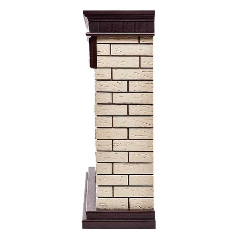 Каминокомплект Electrolux Bricks 25 камень бежевый шпон темный дуб с очагом EFP/P-2520LS N 1747576