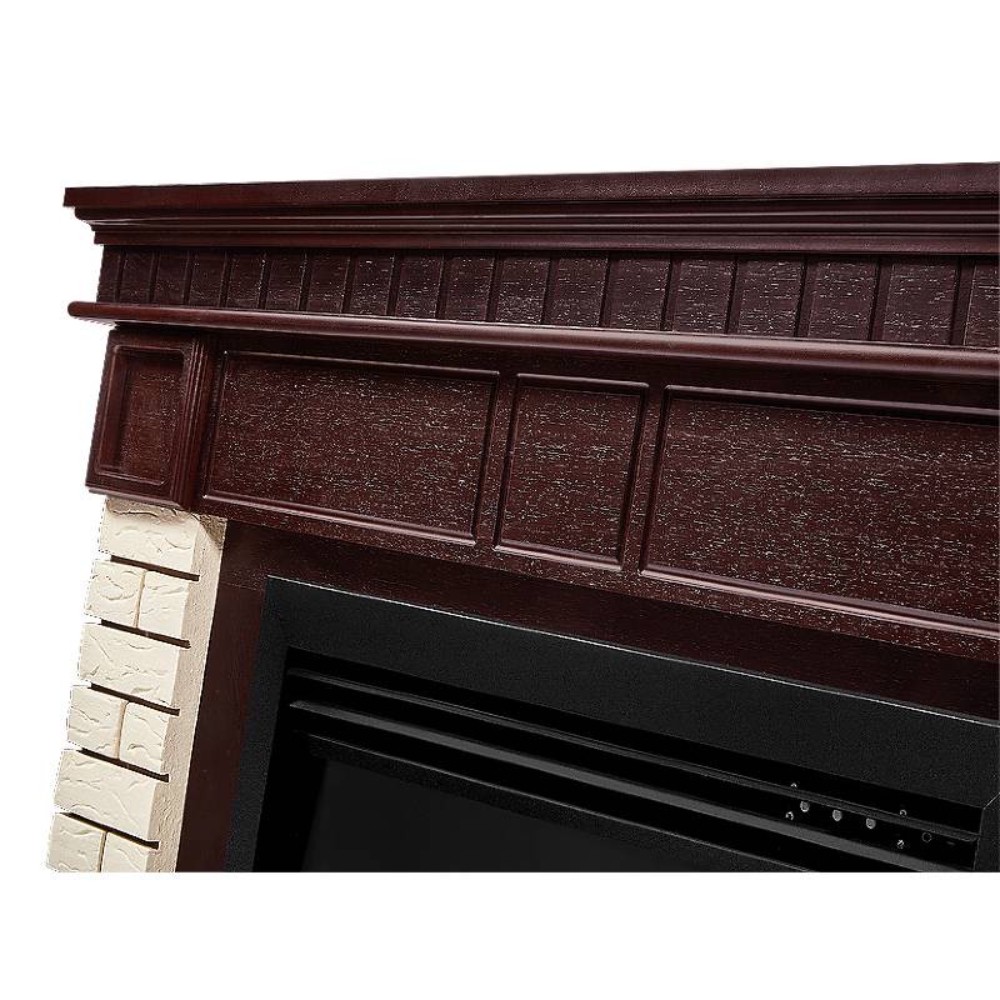 Каминокомплект Electrolux Bricks 25 камень бежевый шпон темный дуб с очагом EFP/P-2520LS N 1747576